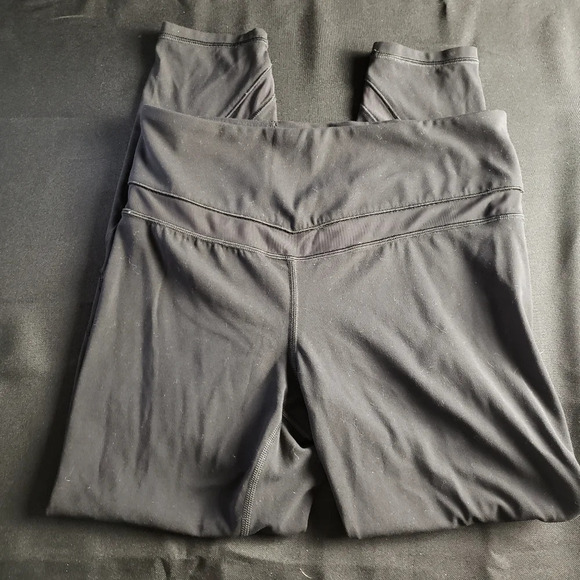 Athleta Black Workout Gym Leggings - Picture 1 of 7